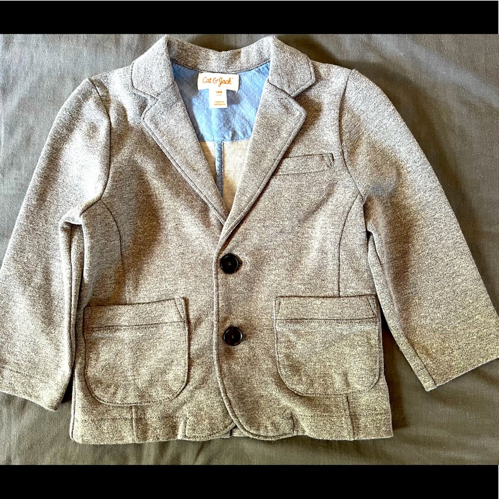 Cat & Jack Baby Blazer Cardigan 18 Months Grey